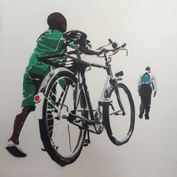 Olivier Kwitonda's Boy with a Bike 